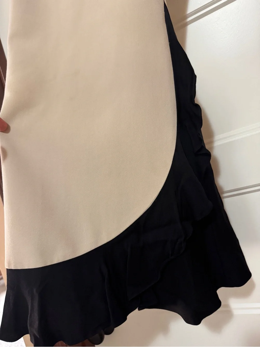 kate spade Cream Midi Dress with Black Peter Pan Collar